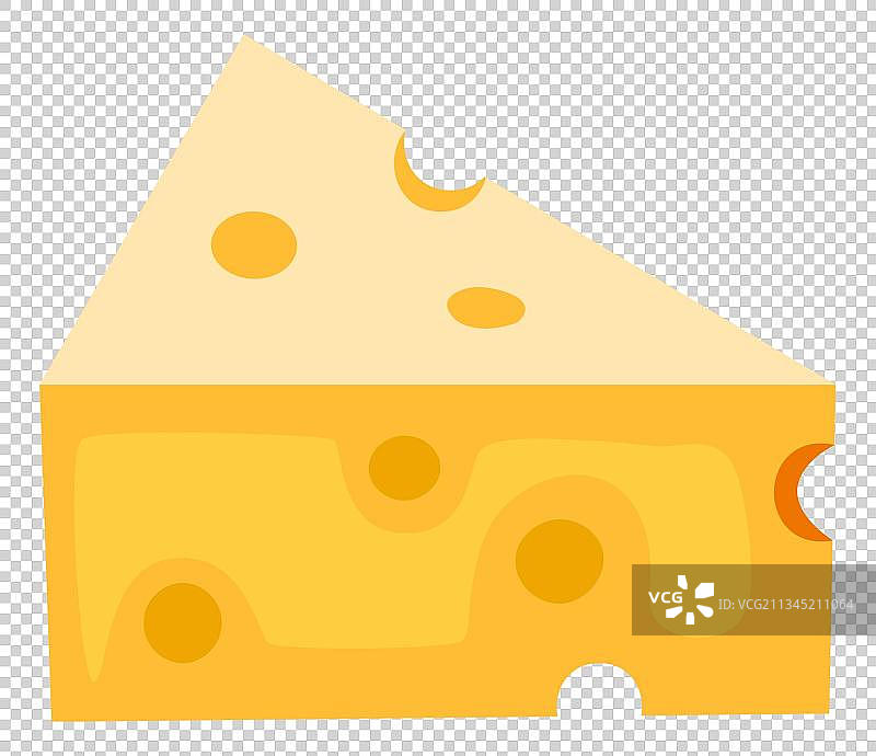 黄色芝士奶酪插画图片素材