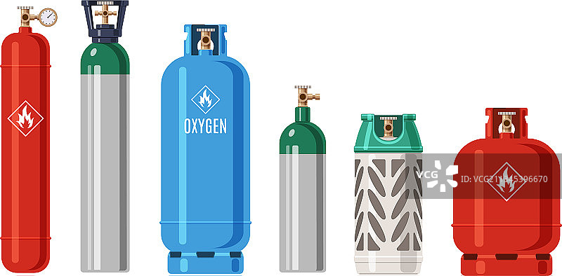 钢瓶气体液化石油气丙烷容器金属图片素材