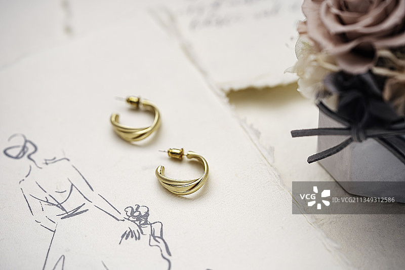 婚礼珠宝首饰背景素材图片素材