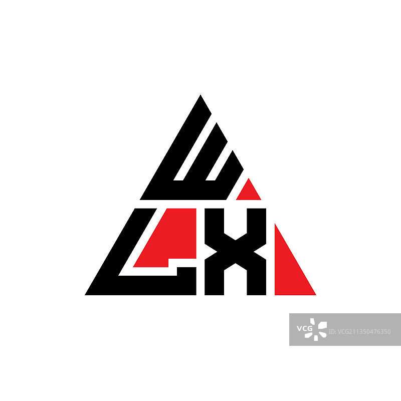 WLX三角形字母标识设计用三角形图片素材