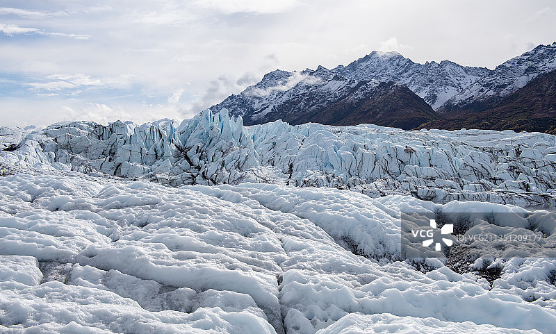 阿拉斯加Matanuska冰川图片素材