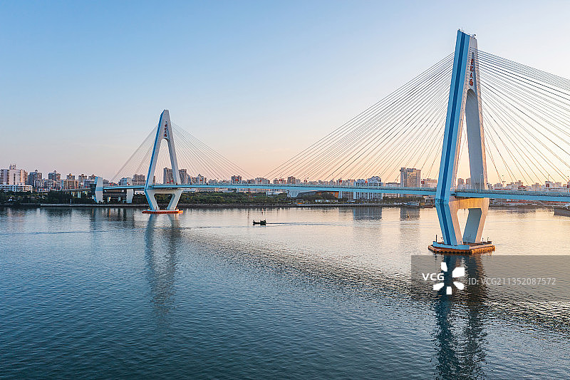 海南省海口世纪大桥图片素材