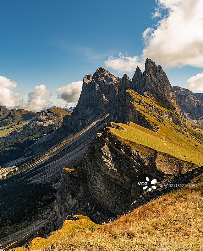 意大利圣乌尔里希山的风景图片素材