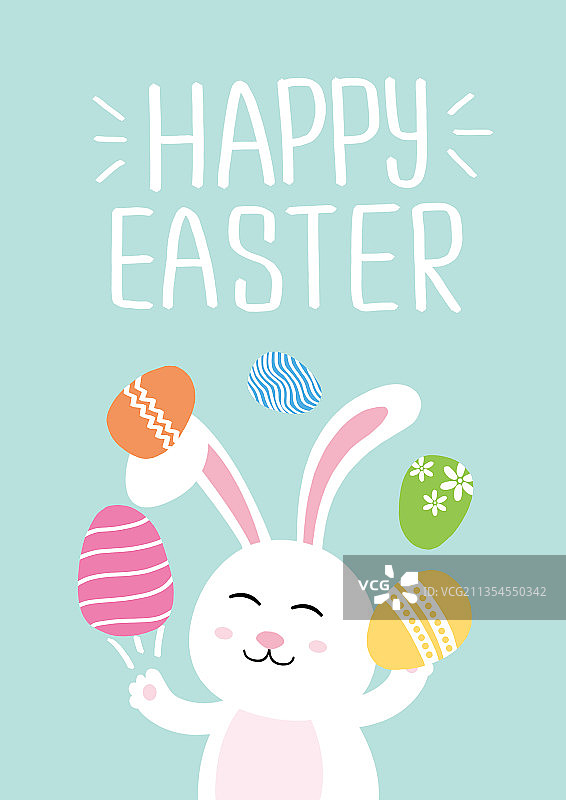 复活节兔子卡通图片素材