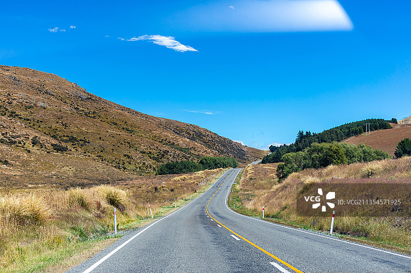 新西兰南岛自驾公路汽车广告背景图图片素材