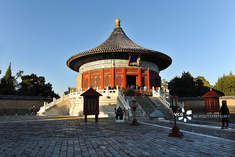 北京，天坛，皇穹宇，回音壁。图片素材