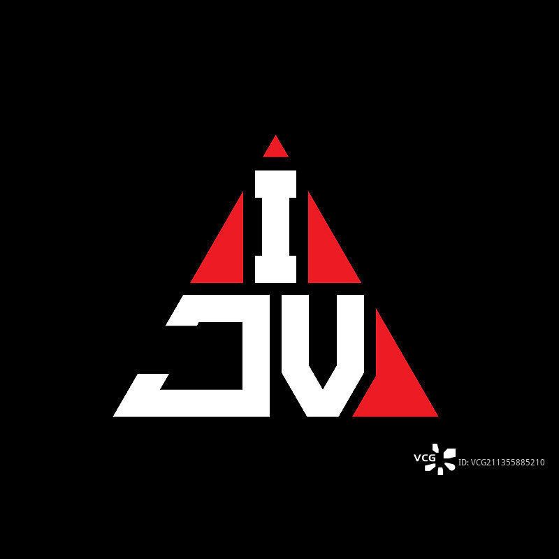 Ijv三角形字母标志设计用三角形图片素材