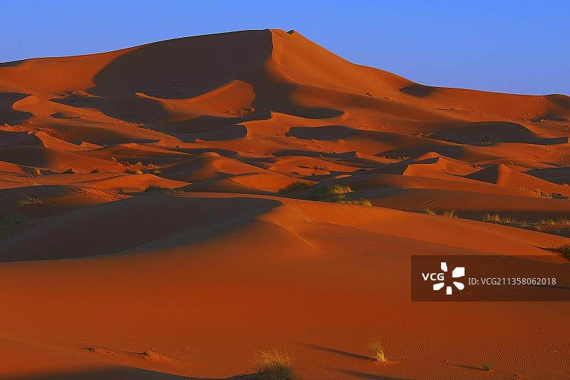 Merzouga, Erg Chebbi, Merzouga沙丘，撒哈拉沙漠，马格里布，北非，摩洛哥，非洲图片素材
