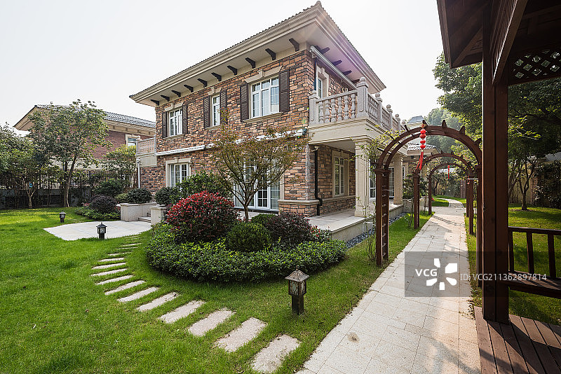 中国上海别墅装修设计空间实景展示图片素材
