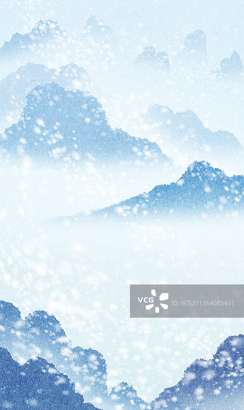 冬天下雪风景图片素材
