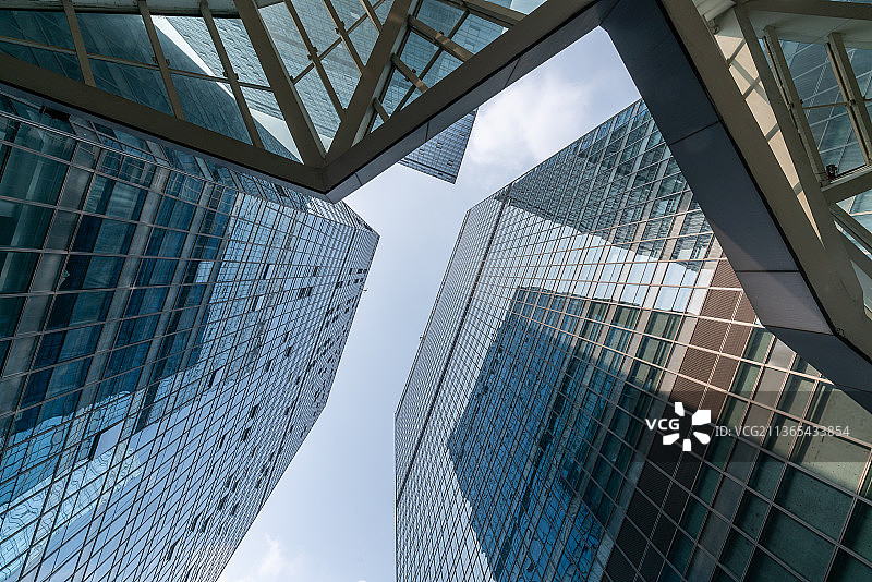 四川成都天府CBD核心区的现代摩天大楼图片素材