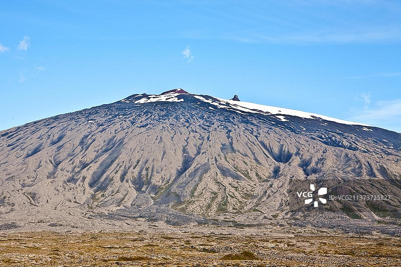 Snaefellsjoekull冰川，冰岛，欧洲图片素材
