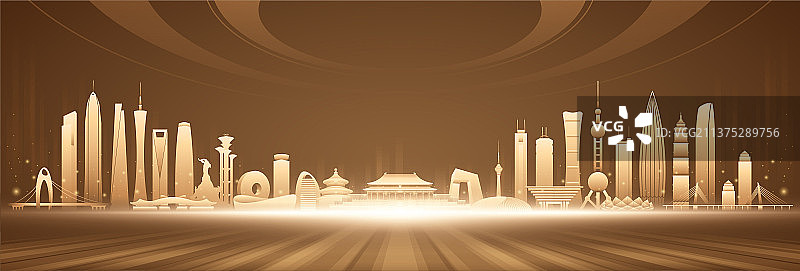 中国城市背景图片素材