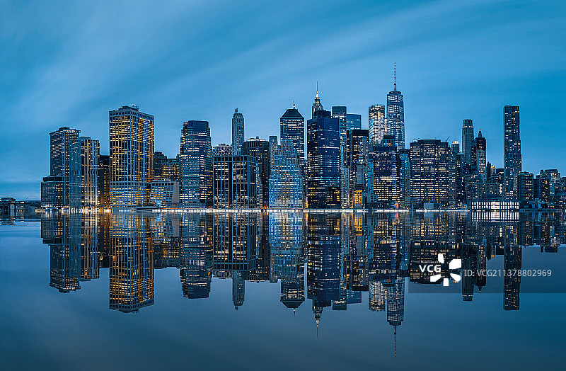 美国纽约夜景图片素材