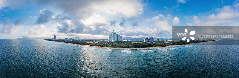 海南岛三亚市海棠区海棠湾红树林度假酒店全景图片素材