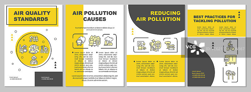 空气质量标准小册子模板图片素材