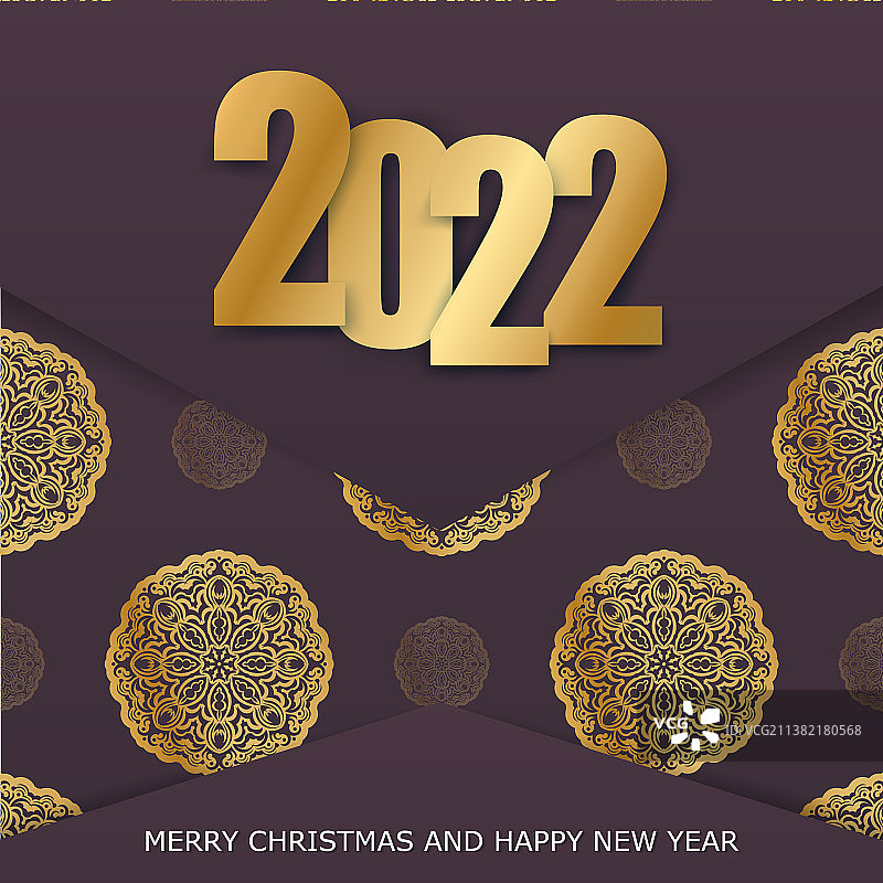手册模板2022年新年快乐勃艮第图片素材