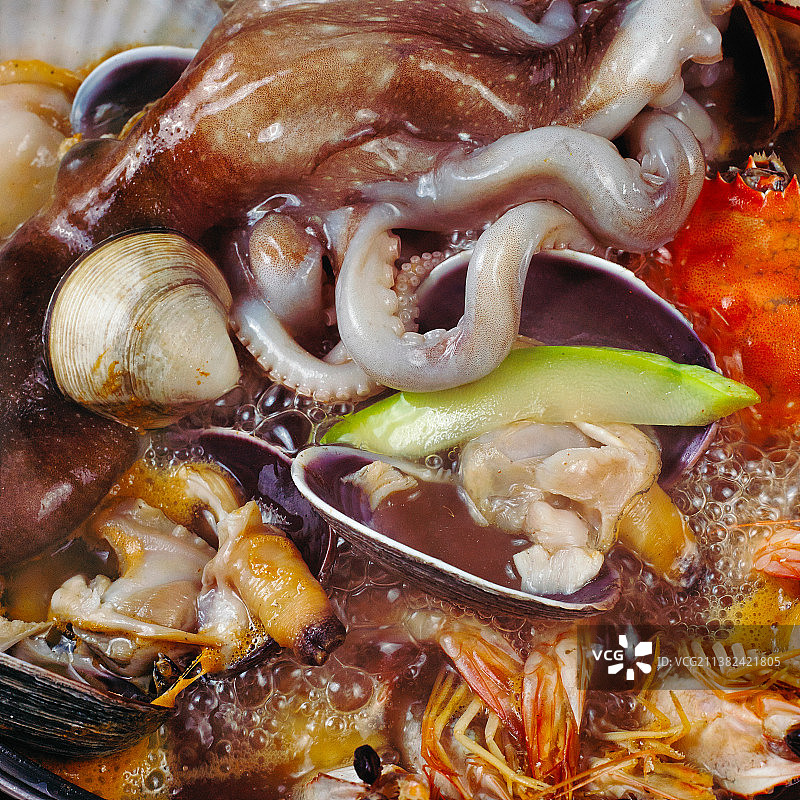 烧烤海鲜锅综合海鲜图片素材