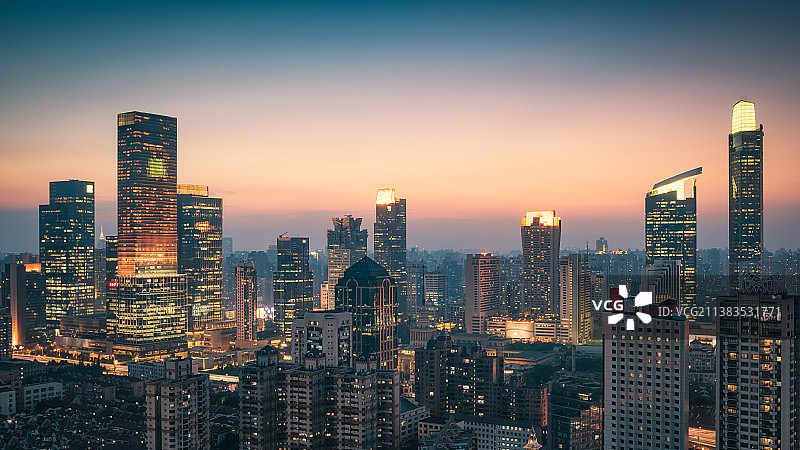 上海城市建筑夜景风光图片素材