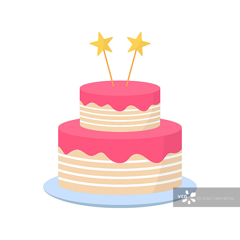 生日纪念日的美味蛋糕图片素材