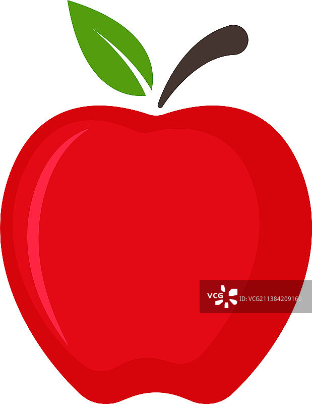 苹果水果图标设计模板隔离图片素材