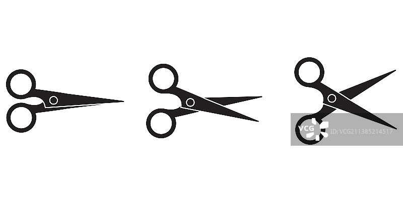 理发剪刀适合任何发型图片素材