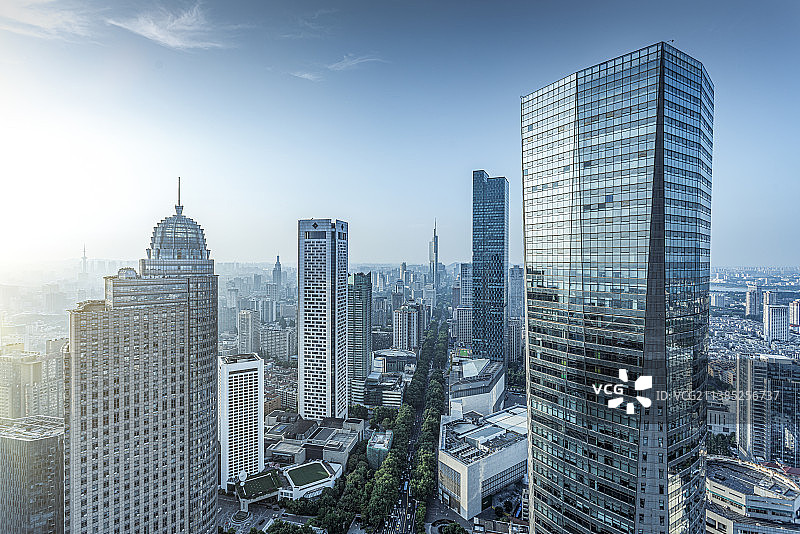 江苏南京新街口CBD的高楼图片素材