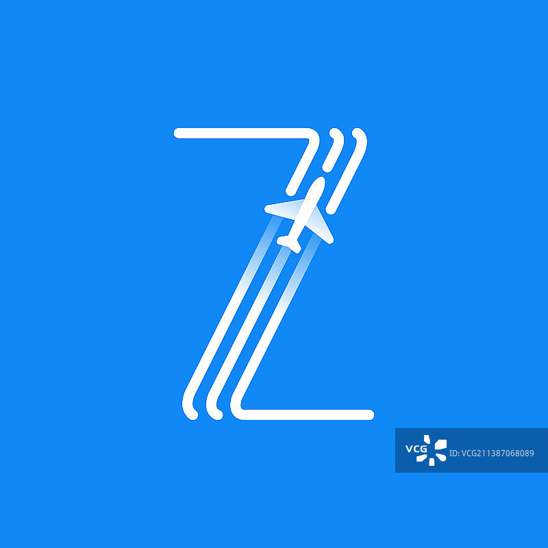 字母z标志由三条平行线组成图片素材