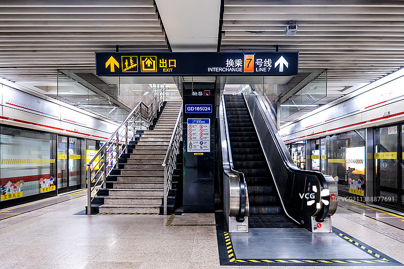 上海地铁站图片素材