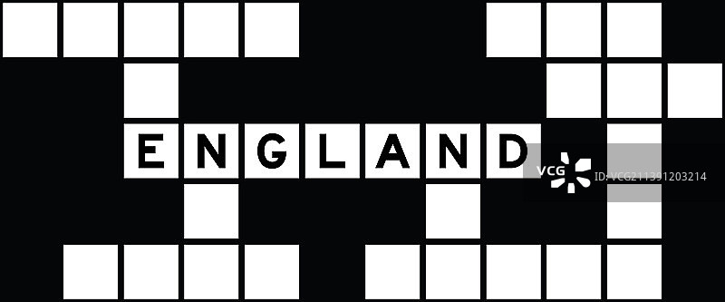 英文字母在填字游戏的单词英格兰图片素材