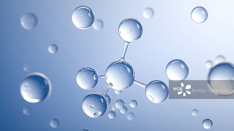 透明水珠分子图片素材