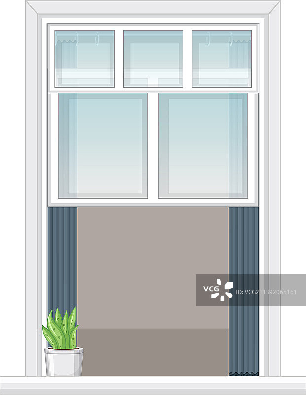 窗户:用于公寓或房屋外立面的窗户图片素材