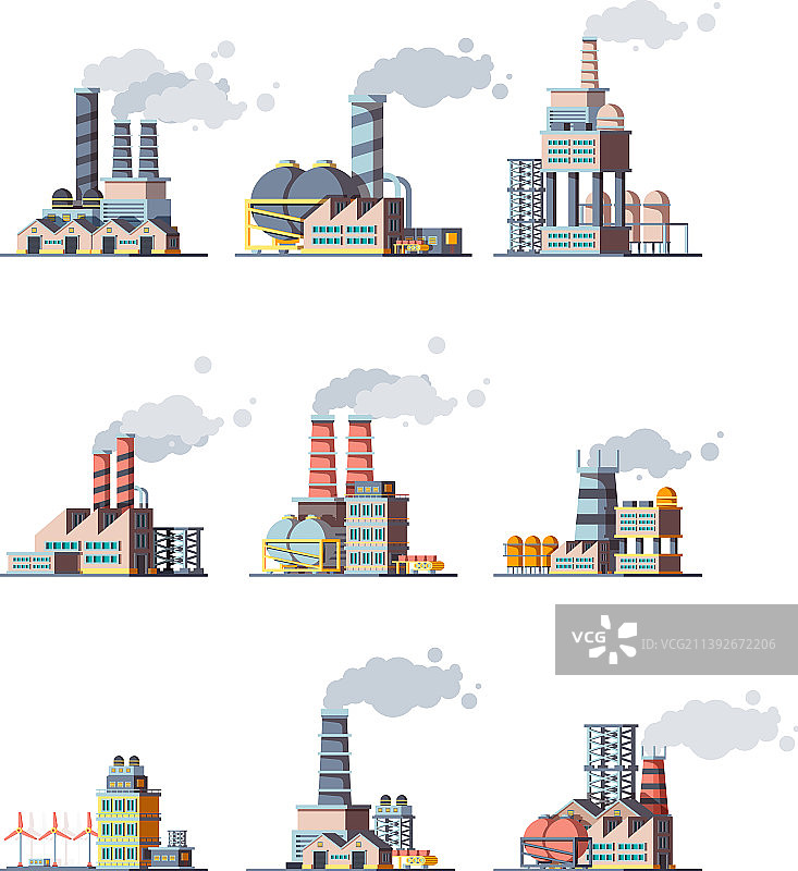 工厂建筑工业城市动力图片素材