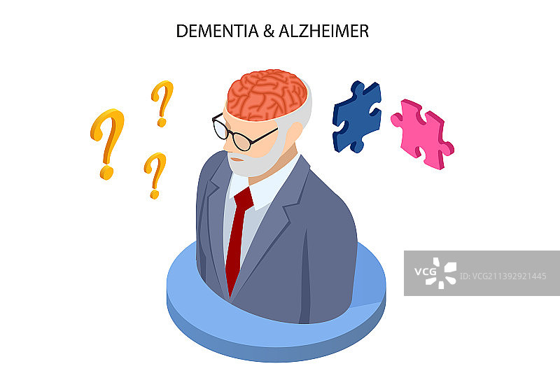 阿尔茨海默病阿尔茨海默病的症状图片素材
