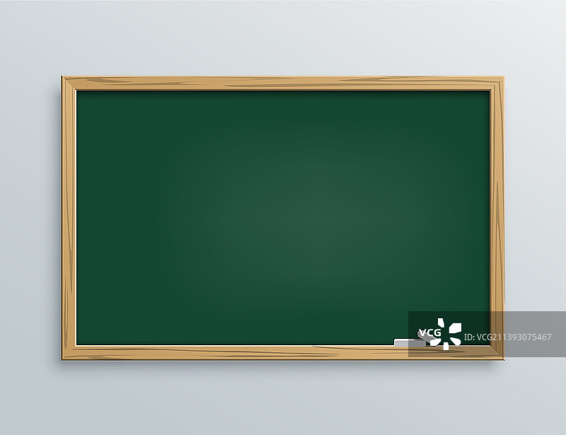 绿色学校黑板用粉笔片图片素材