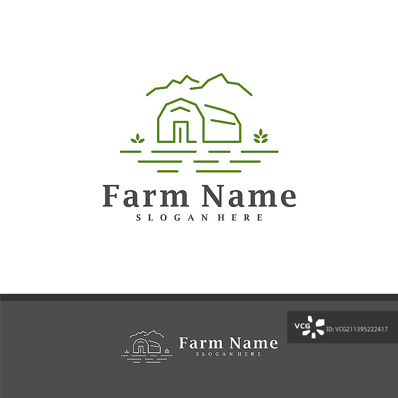 自然农场标志设计创意农场标志图片素材