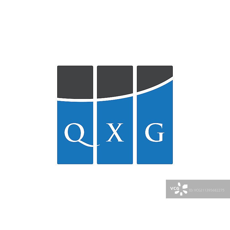 QXG字母logo设计，白底QXG图片素材