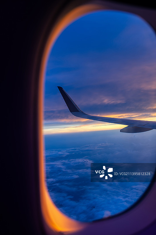 从飞机窗户看到的景象，印度图片素材