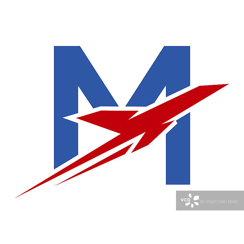 热带旅游标志上的字母m概念现代m图片素材