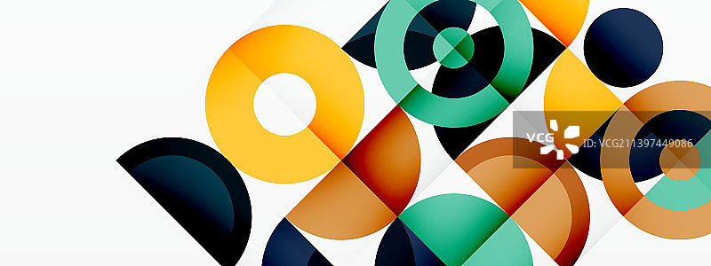 彩色圆圈抽象背景最小图片素材