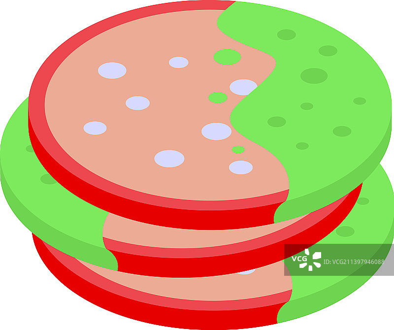 细菌香肠代表等距肉类图片素材