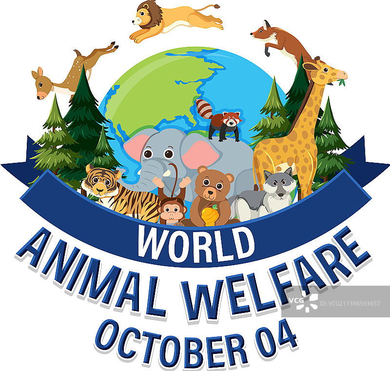 世界动物福利日海报图片素材