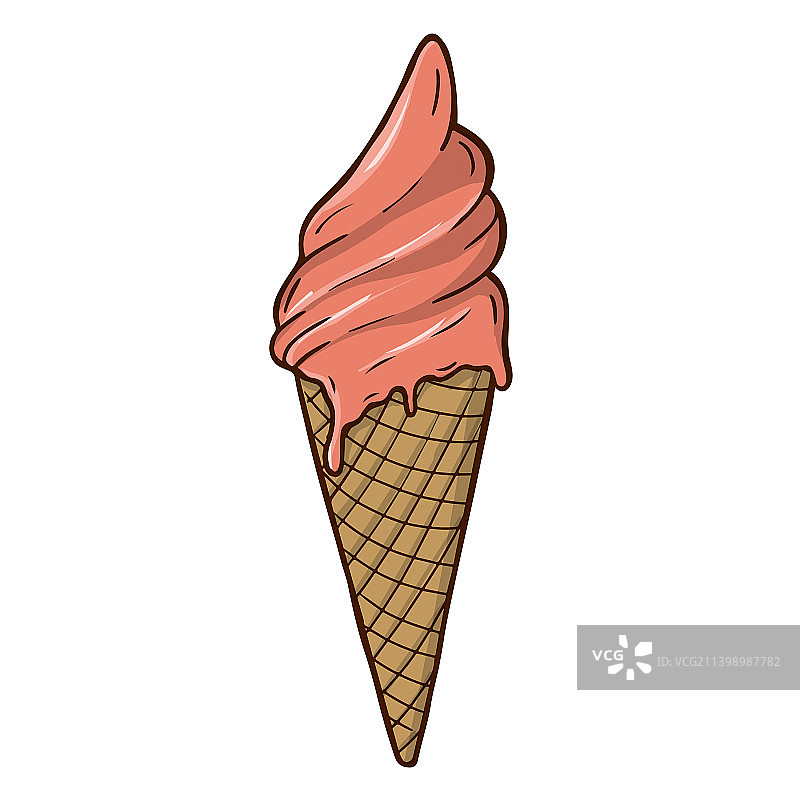 冰淇淋的颜色很好图片素材