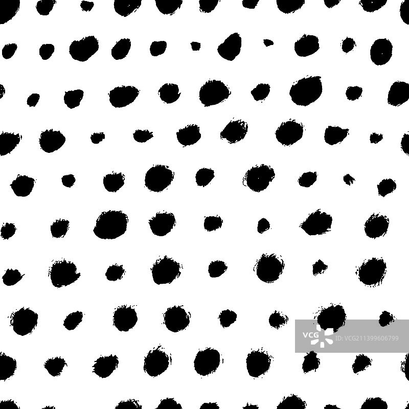 黑色圆点排成一排无缝图案图片素材