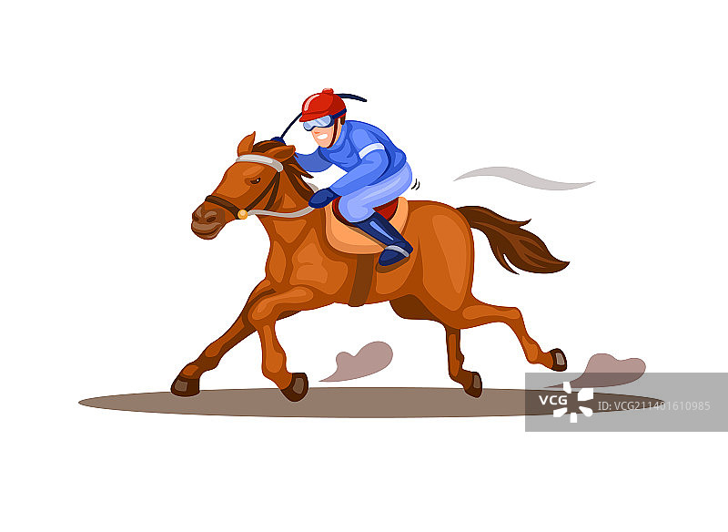 赛马比赛中骑马的骑师图片素材