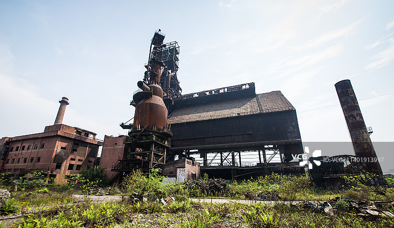 废弃钢厂图片素材