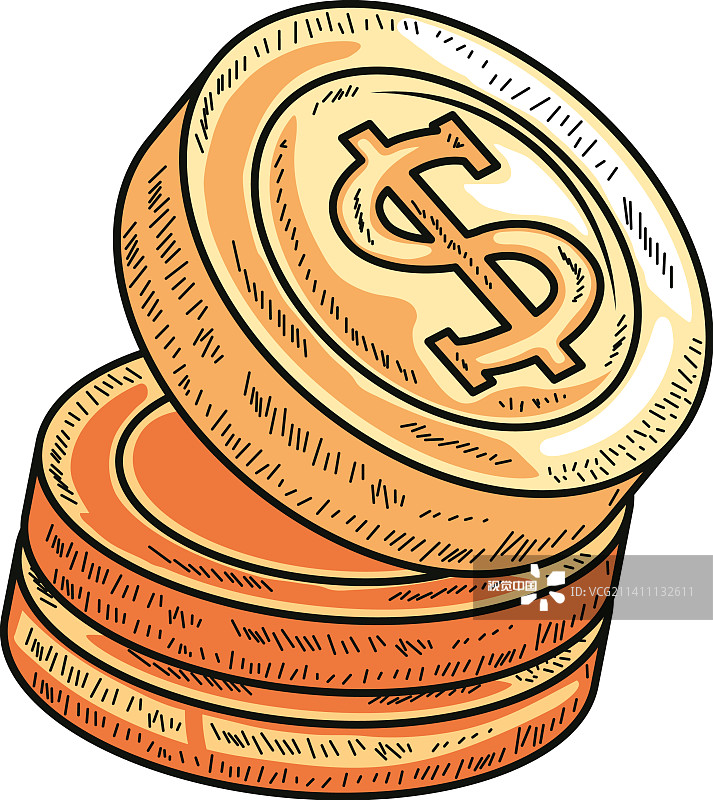 货币硬币图标隔离图片素材