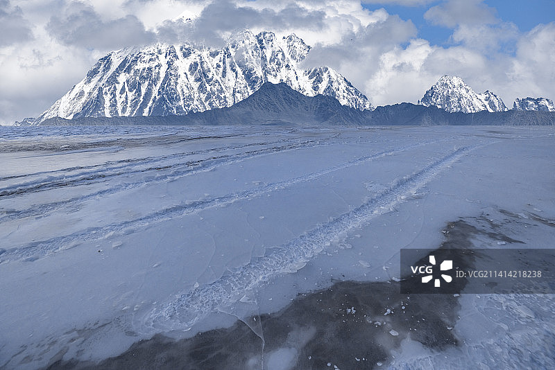雪山冰川自然风光图片素材