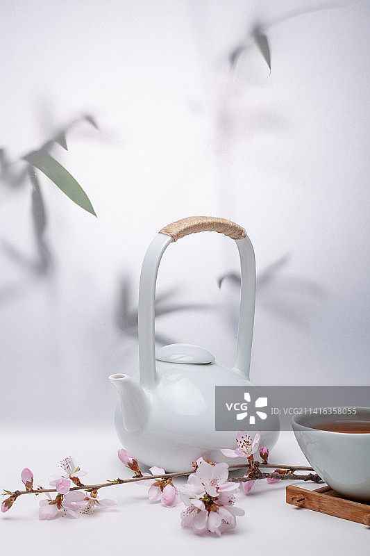 茶水桃花图片素材