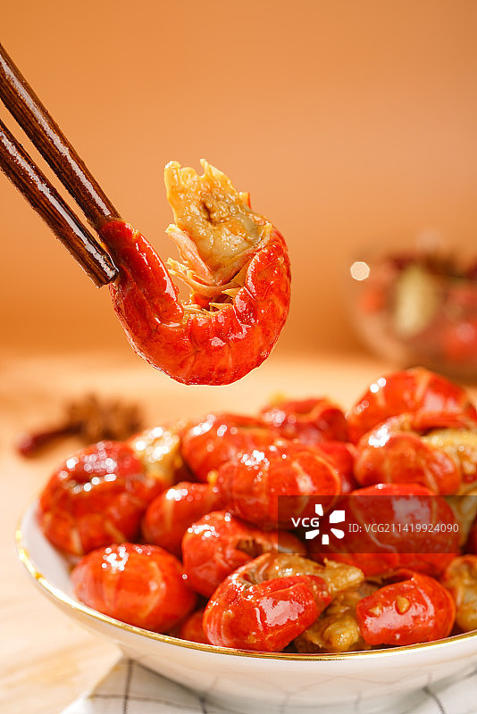麻辣小龙虾虾尾  餐饮美食  静物拍摄图片素材
